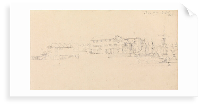 Stoney Steps, Gosport, 1813 by John Christian Schetky