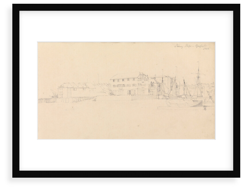 Stoney Steps, Gosport, 1813 by John Christian Schetky
