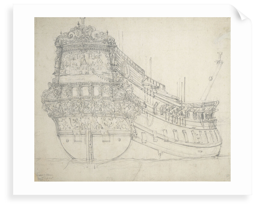 Portrait of the 'Hilversum' by Willem van de Velde the Elder