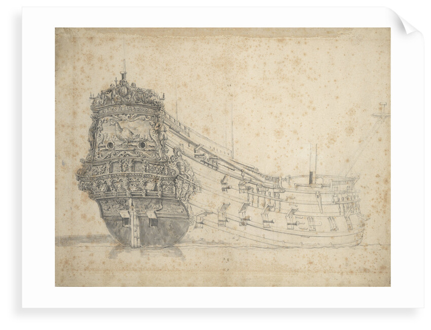 Portrait of the 'Fazant' by Willem van de Velde the Elder