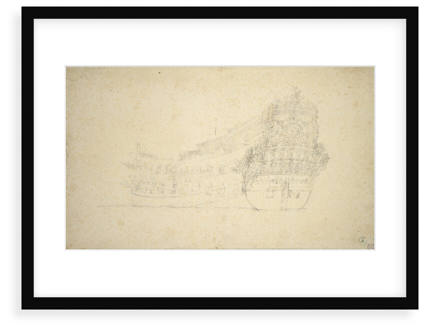 Portrait of the 'Vlissingen'? by Willem van de Velde the Elder