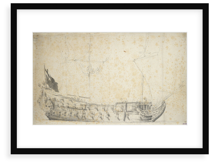 Portrait of the 'Essex' by Willem van de Velde the Elder