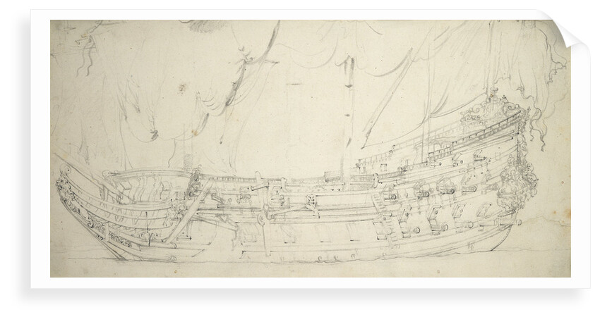 Portrait of a Dutch frigate by Willem van de Velde the Elder