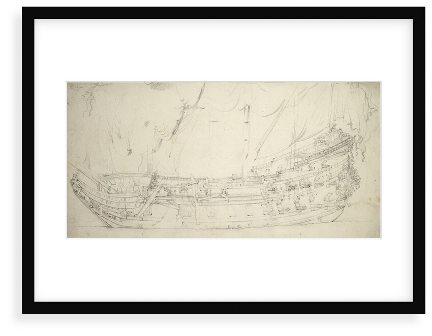 Portrait of a Dutch frigate by Willem van de Velde the Elder