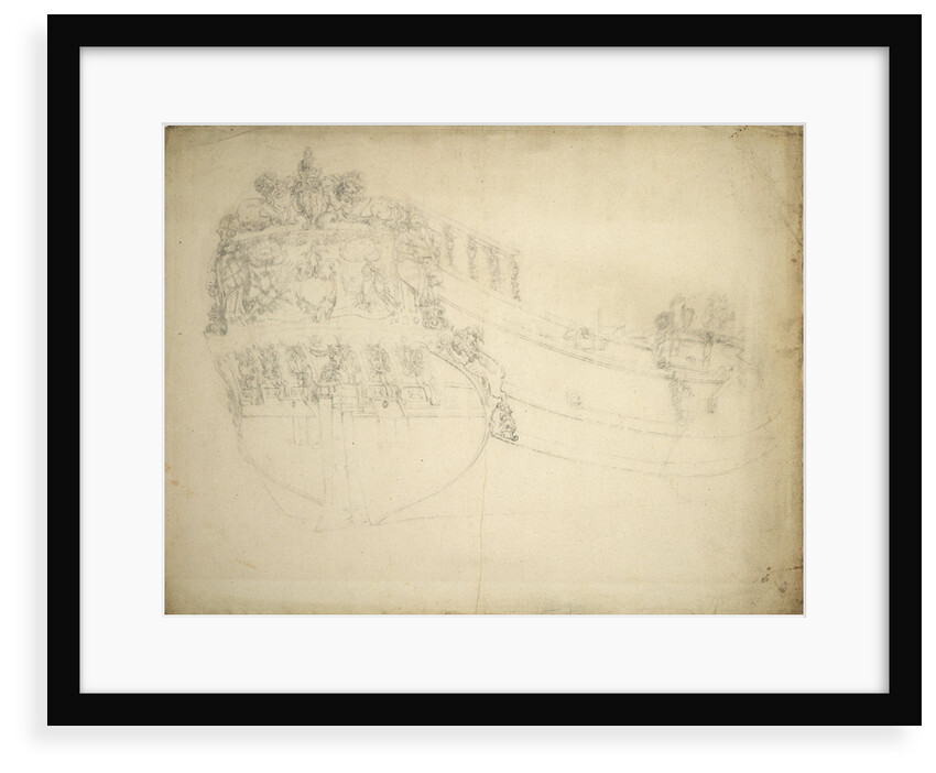 Portrait of a states yacht by Willem van de Velde the Elder