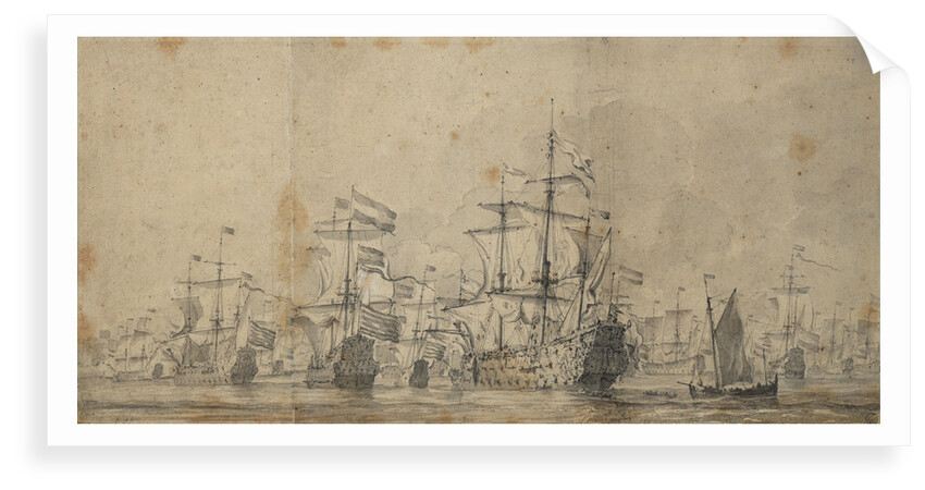 The surrender of the 'Royal Prince', 3-13 June 1666 by Willem Van de Velde the Younger