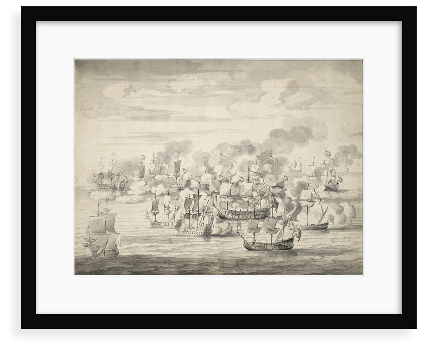 The 'Mary Rose' action, 8-18 December 1669 by Willem Van de Velde the Younger