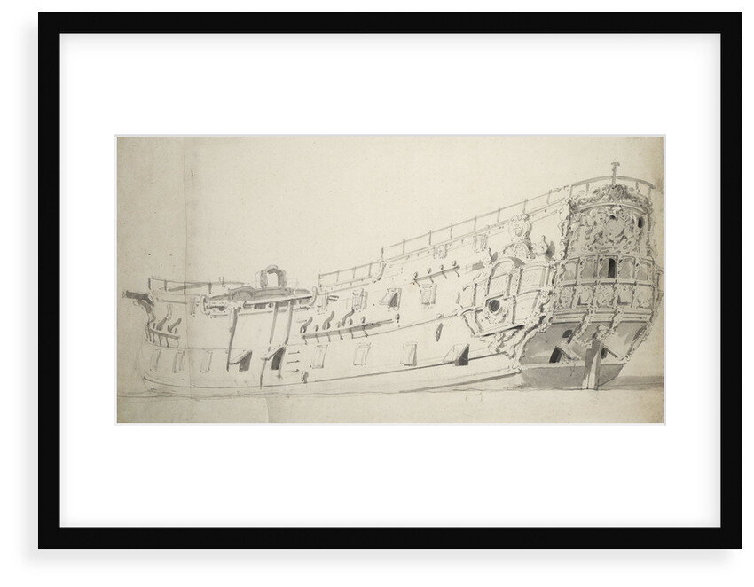 Portrait of the 'Dartmouth' by Willem Van de Velde the Younger