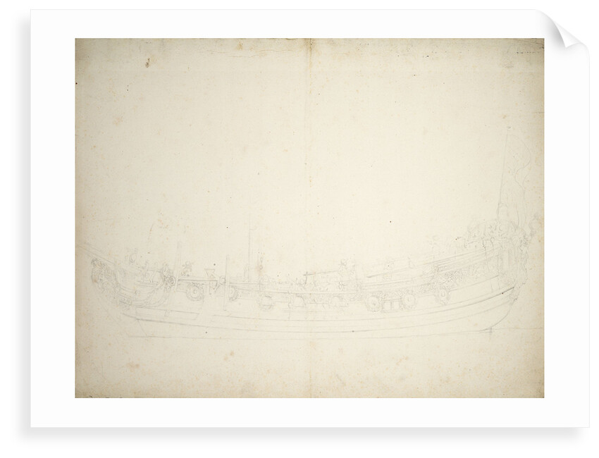 Portrait of the 'Portsmouth' by Willem Van de Velde the Younger