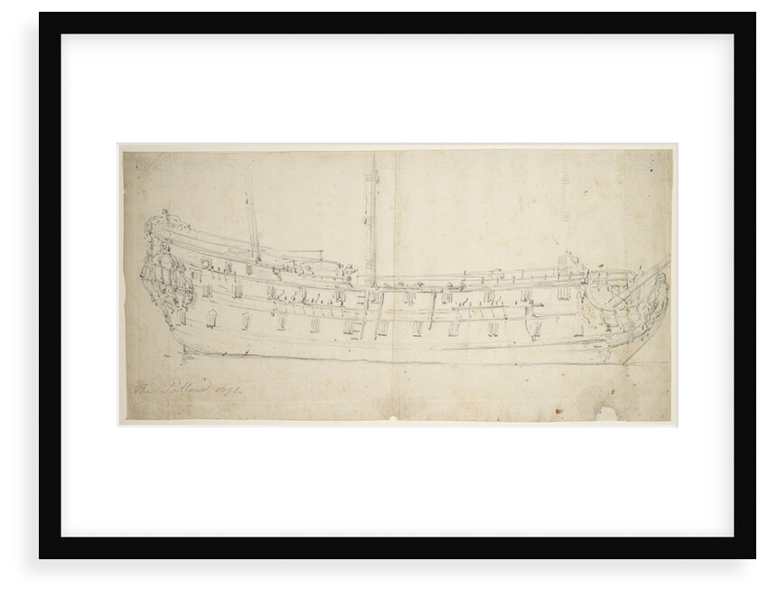 Portrait of the 'Portland' by Willem Van de Velde the Younger