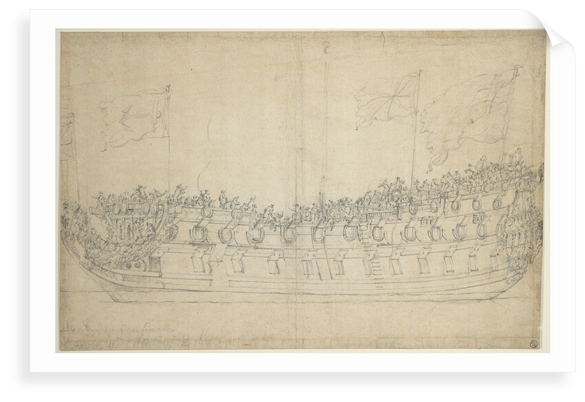 Portrait of the 'Stirling Castle' by Willem van de Velde the Elder