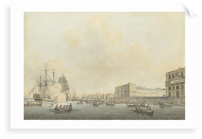 The departure of Prince William Henry from Greenwich for Hanover, 1783 by Robert Cleveley