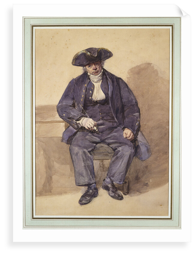 Portrait of John Adams, alias John Wilkinson, Petty Officer, aged 78 by Frederick Cruikshank