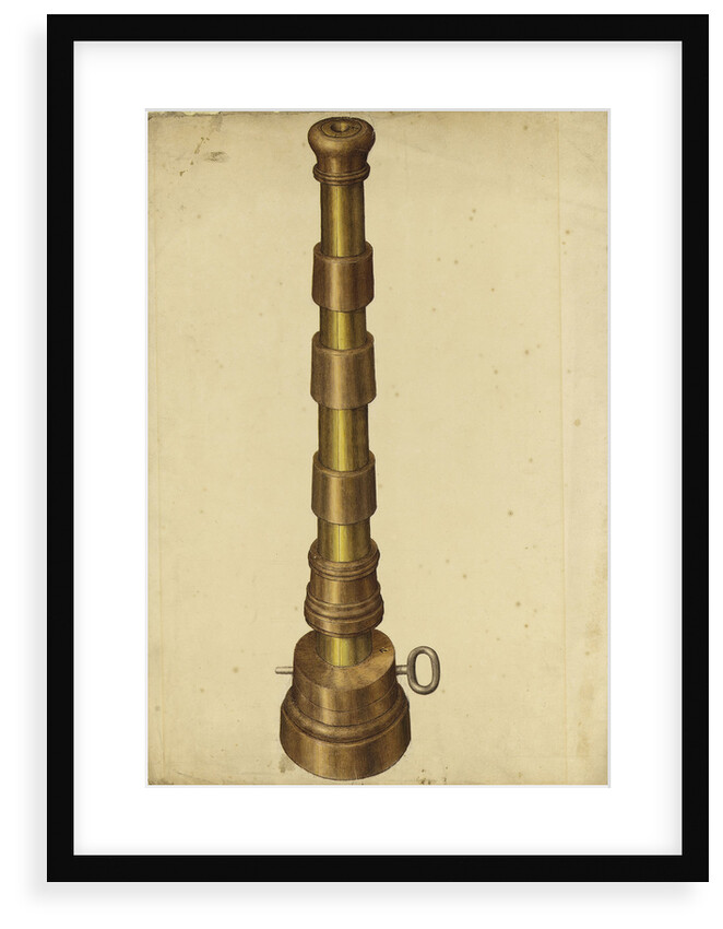 Woolwich Arsenal circa 1750. Mould for making powder pellets by unknown