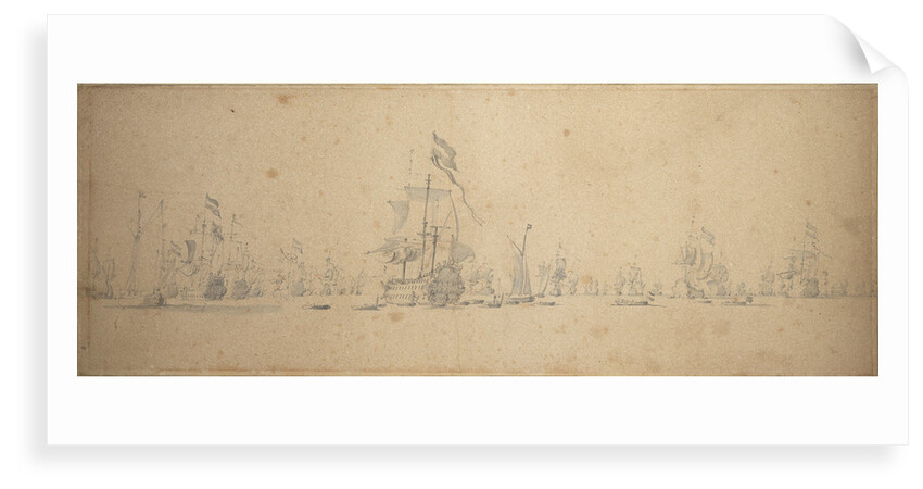 A council of war in the Dutch fleet, 10 June 1666 by Willem van de Velde the Elder
