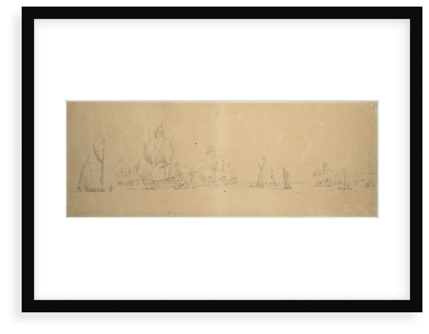 The Dutch fleet in light airs by Willem van de Velde the Elder