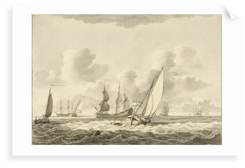 Damlooper before the wind by Pieter Aartsz Blauw