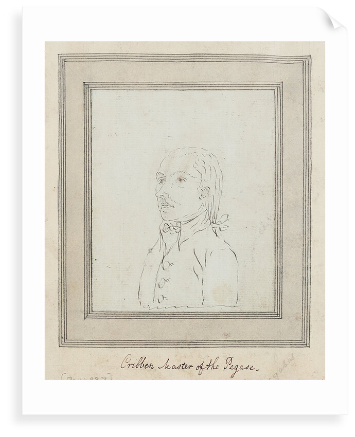 Sketched portrait of Cribben Master of the 'Pegase' by unknown