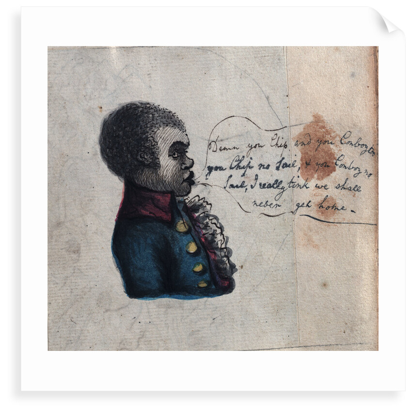 Sketch of Tom, the negro servant of Sir Robert Lawries by unknown