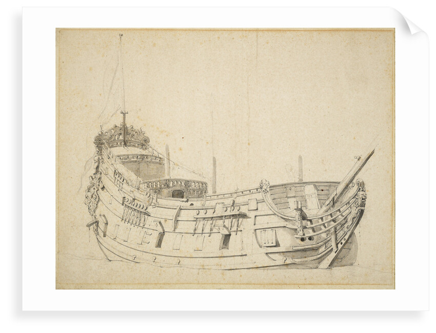 Portrait of a Dutch frigate by Willem Van de Velde the Younger