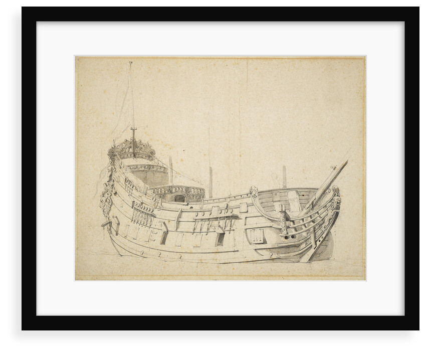 Portrait of a Dutch frigate by Willem Van de Velde the Younger