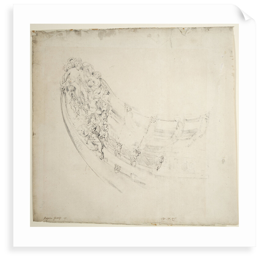 Figurehead of the 'Royal Sovereign' by Willem Van de Velde the Younger