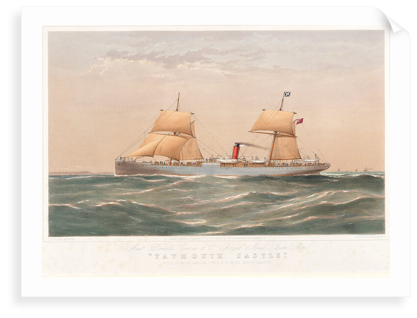 Royal Mail steam ship 'Taymouth Castle' by Thomas Goldsworth Dutton