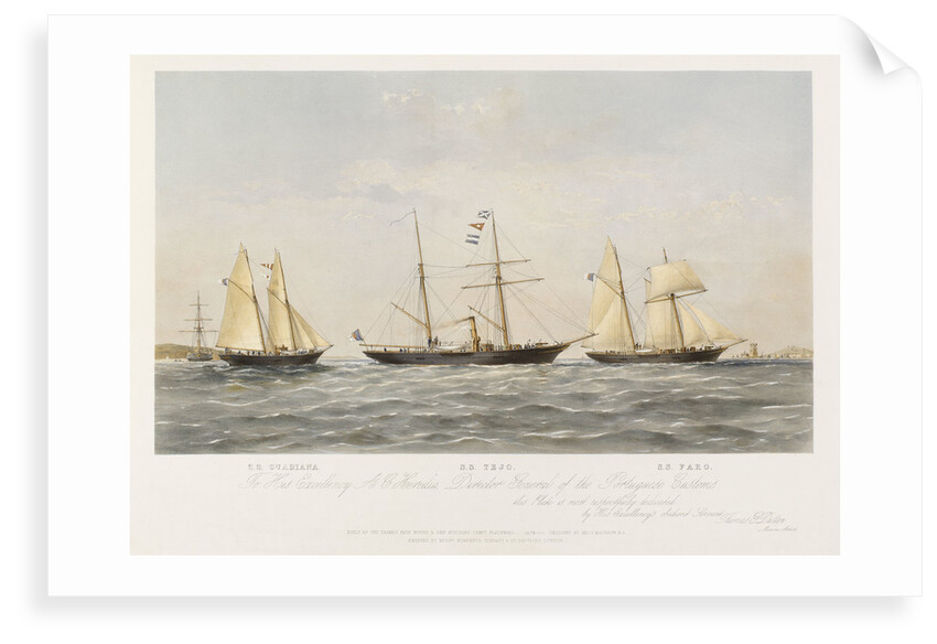 SS 'Guardiana', SS 'Tejo', SS 'Faro' by Thomas Goldsworth Dutton
