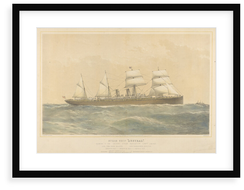 Steam ship Austral belonging to the Orient Steam Navigation Company Limited by Thomas Goldsworth Dutton