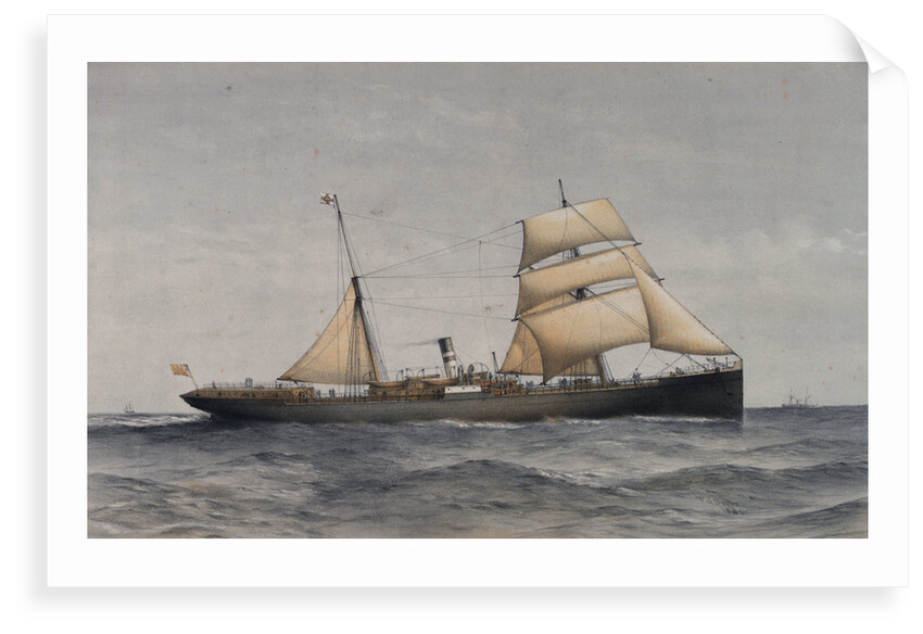 Cape and Natal Line SS 'Majuba' or 'Elmina' by Thomas Goldsworth Dutton