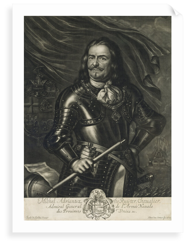 Michiel Adriaenszoon de Ruyter, 1607-1676, Lieutenant-Admiral-General of the United Provinces by Jan van Somer