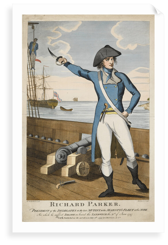 Richard Parker, President of the delegates in the mutiny at the Nore by William Chamberlain
