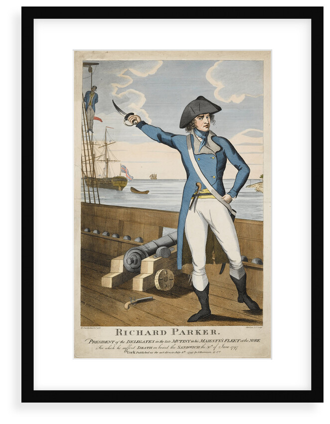 Richard Parker, President of the delegates in the mutiny at the Nore by William Chamberlain