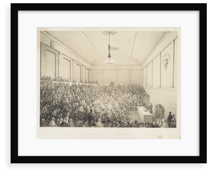 Lecture-Hall of the Greenwich Society for the Diffusion of Useful Knowledge by E. Walker