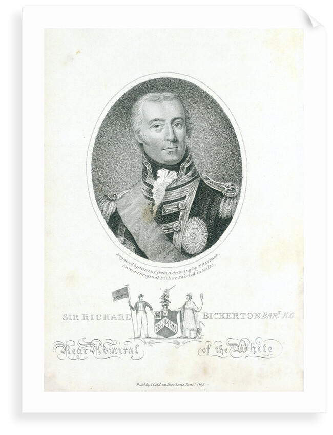 Admiral Sir Richard Bickerton by T. Maynard