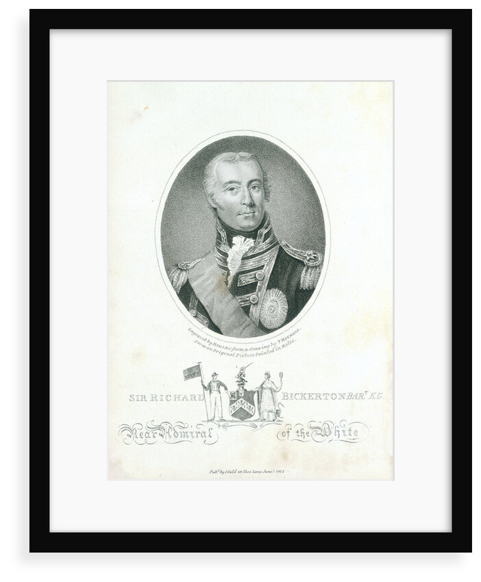 Admiral Sir Richard Bickerton by T. Maynard