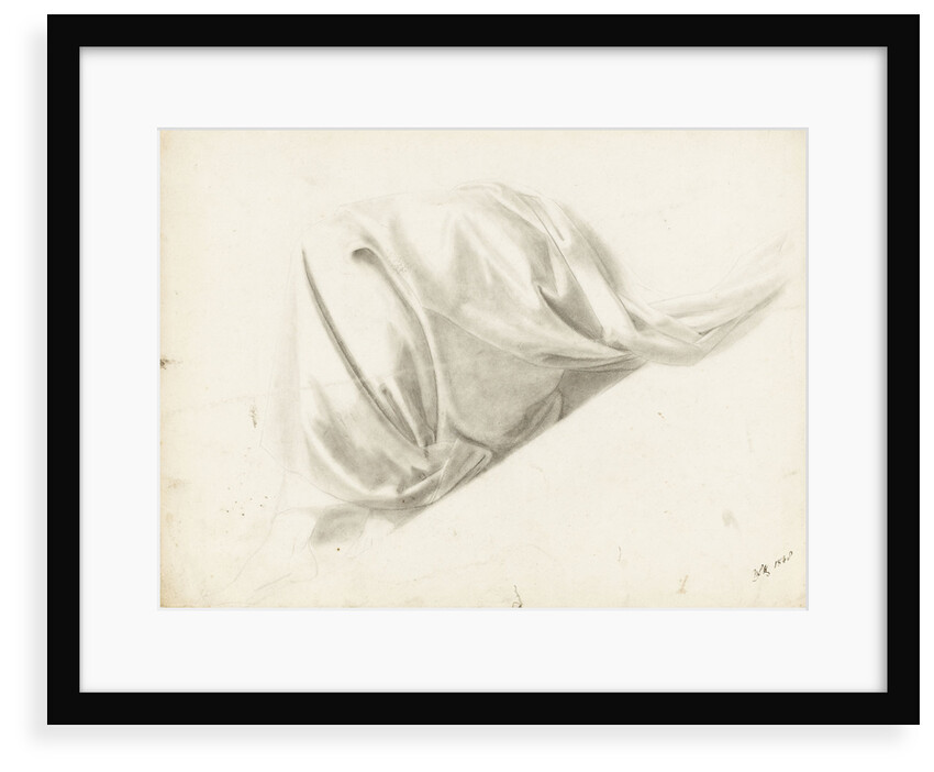 Study of the folds of a lady's skirt by Margaret Louisa Herschel