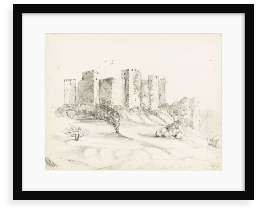 Sketch of Framingham Castle, Suffolk by Margaret Louisa Herschel