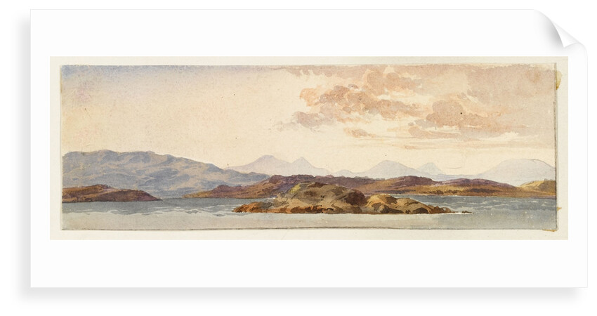 The Island of Mull from Crinan bay by Margaret Louisa Herschel
