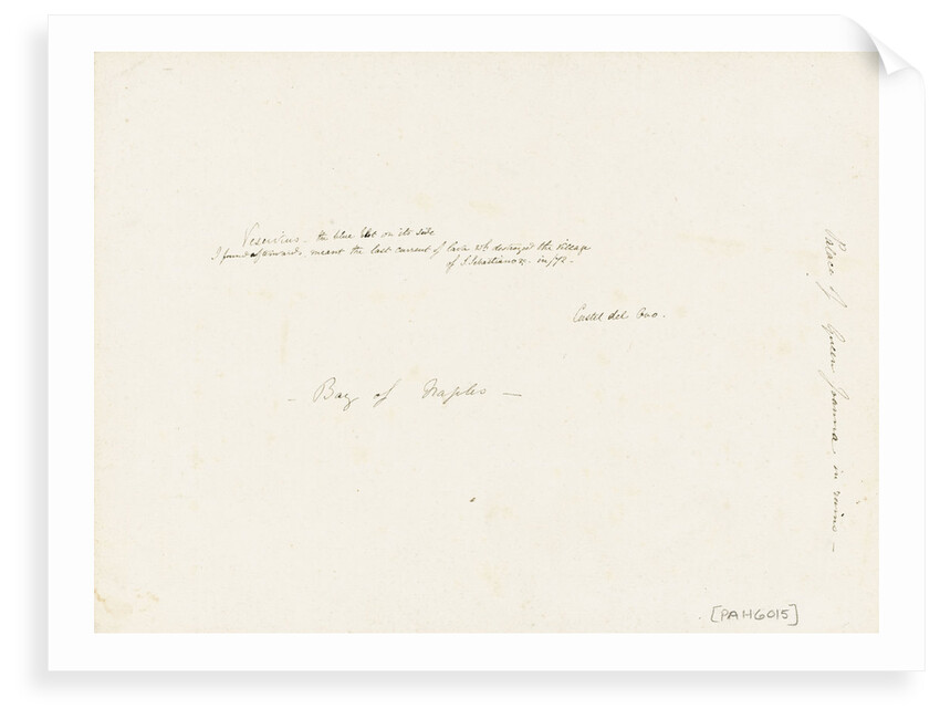 'Bay of Naples'; reverse by Matilda Rose Herschel