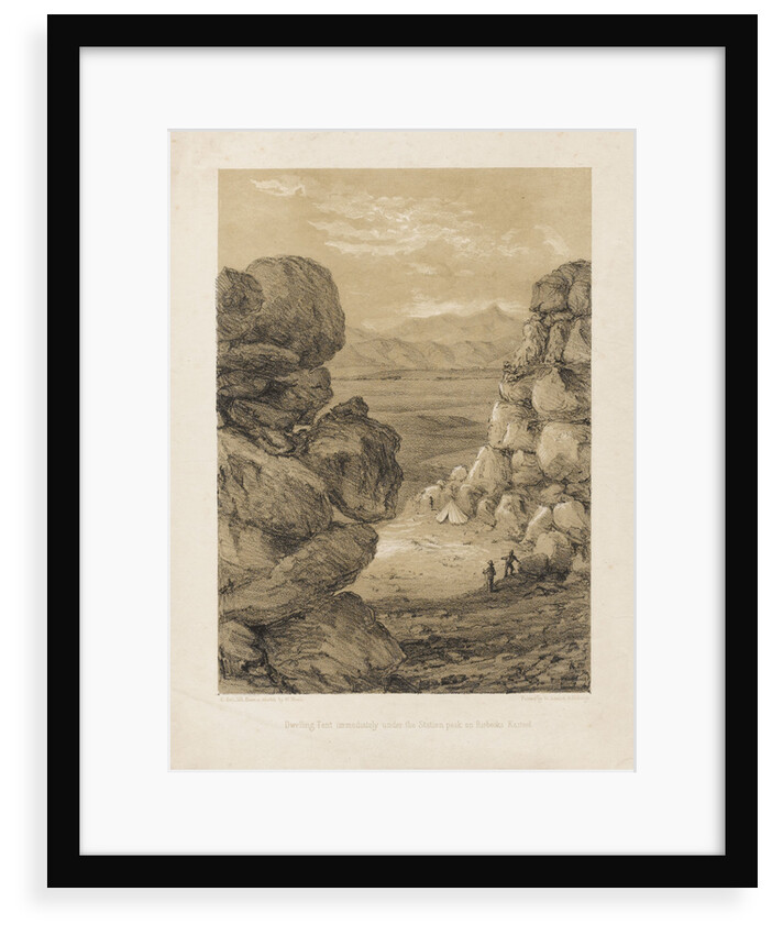 Dwelling Tent immediately under the Station peak on Riebecks Kasteel by William Mann