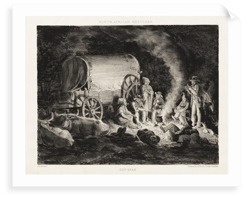 South African Sketches. Plate I. Out-Span by Charles Davidson Bell