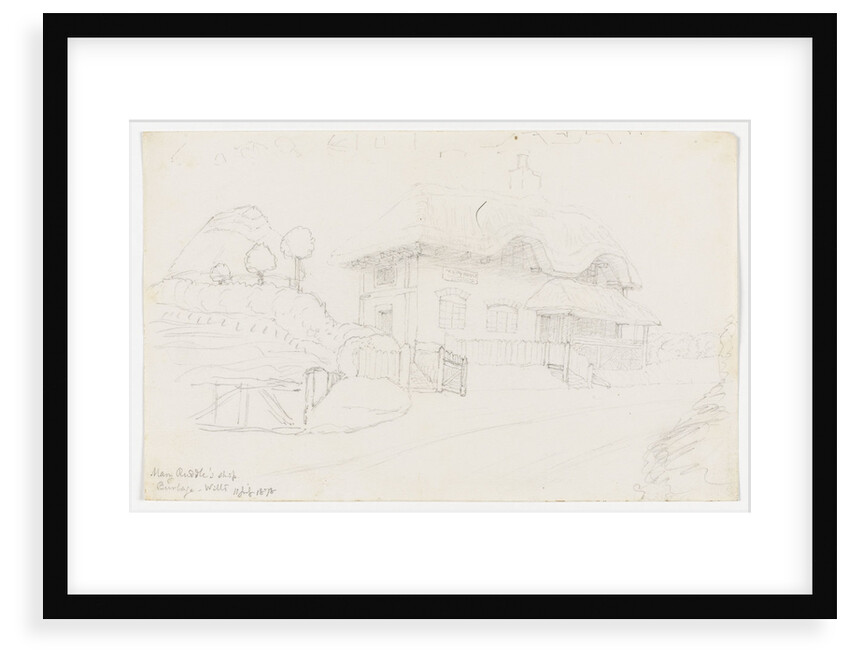 Mary Ruddle's shop. Burbage. Wilts, 11 July 1878 by unknown