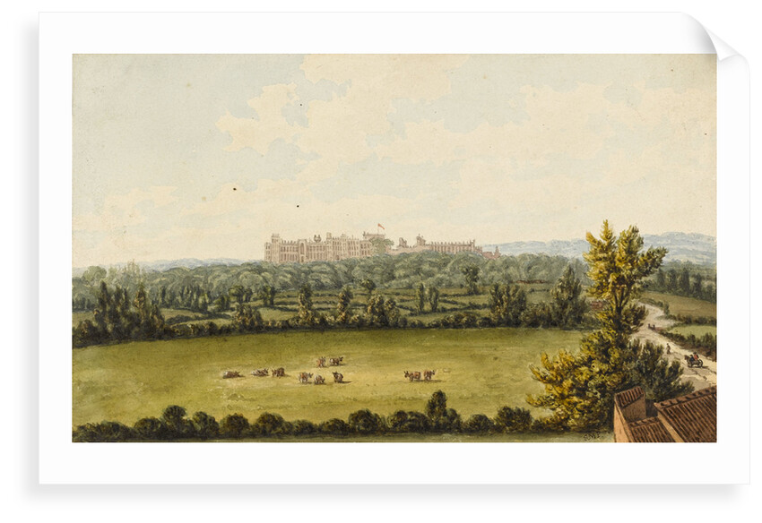 View of Windsor Castle from Slough house by Sarah Matilda Parry