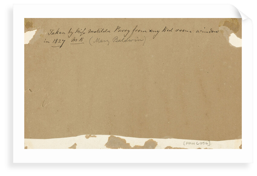 View of Windsor Castle from Slough house; reverse by Sarah Matilda Parry