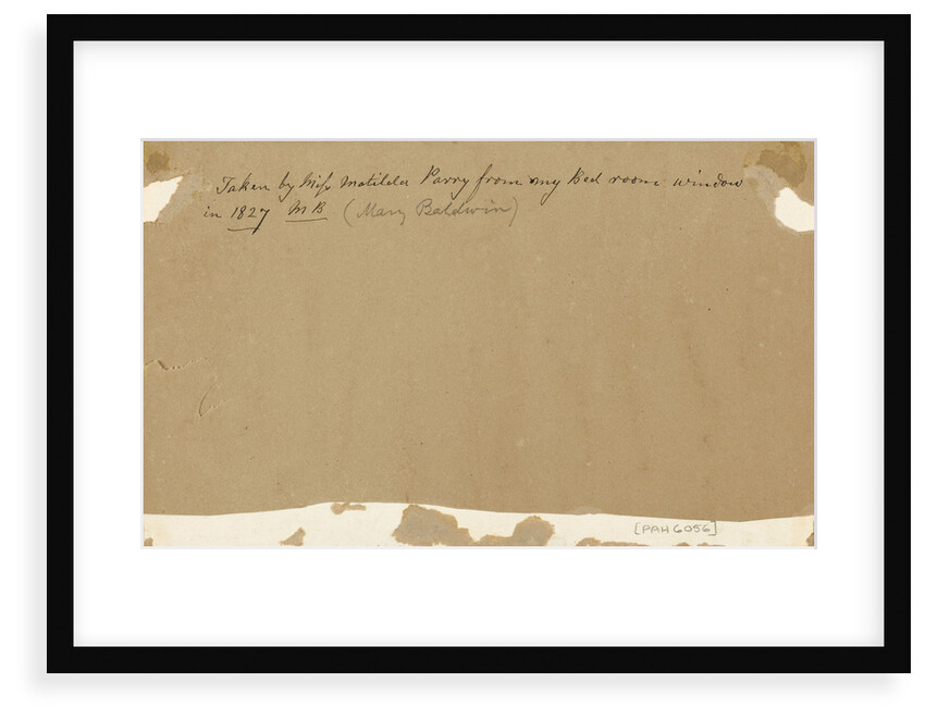 View of Windsor Castle from Slough house; reverse by Sarah Matilda Parry
