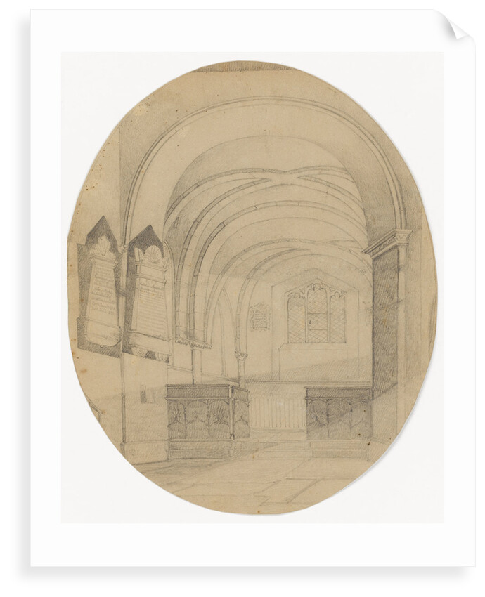 Interior of Upton Church by Mary Baldwin