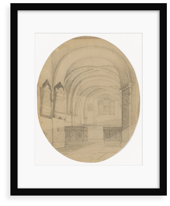 Interior of Upton Church by Mary Baldwin