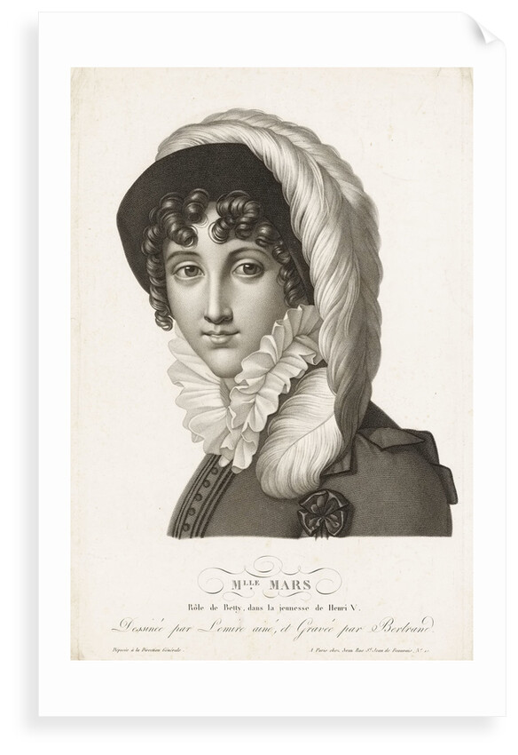 Mlle Mars. Role de Betty, dans la jeunesse de Henri V by Joseph Lemire the Elder