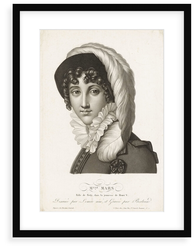 Mlle Mars. Role de Betty, dans la jeunesse de Henri V by Joseph Lemire the Elder